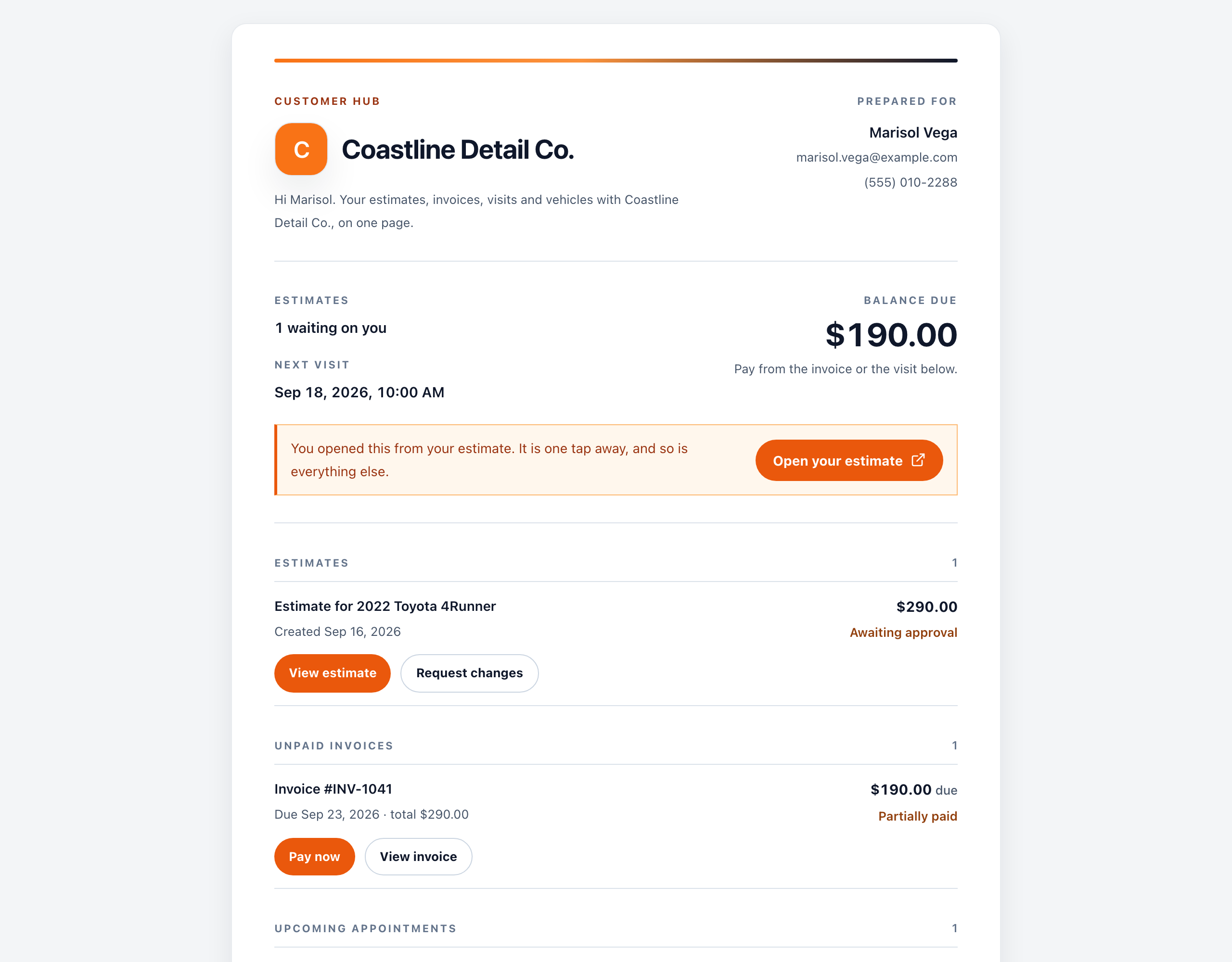 Client Hub in Strata